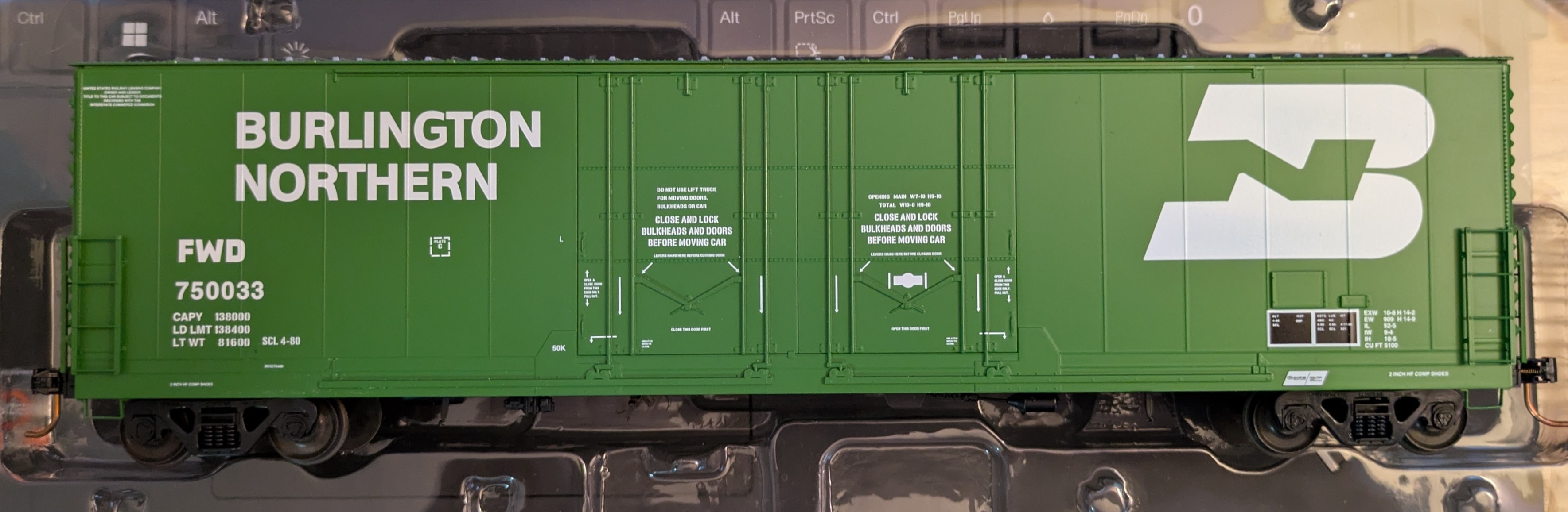 Burlington Northern Evans Box Car #750033