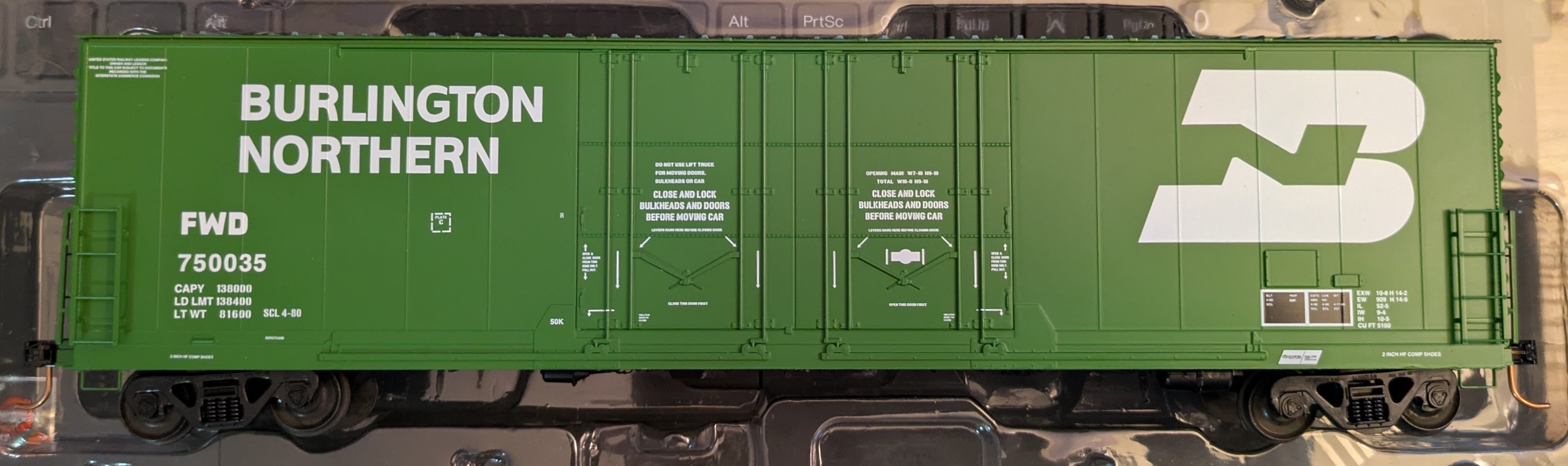 Burlington Northern Evans Box Car #750035
