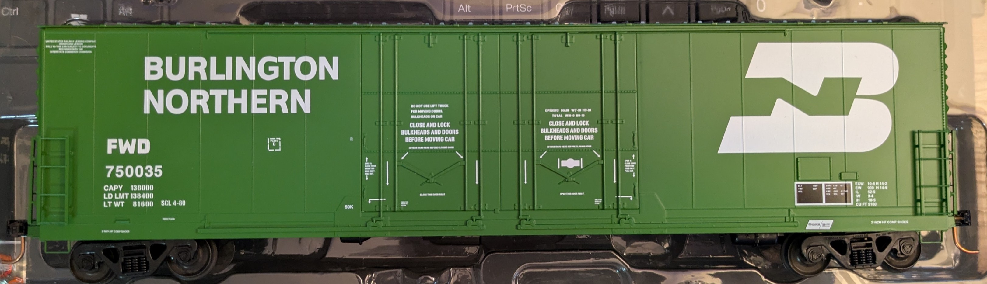 Burlington Northern Evans Box Car #750036