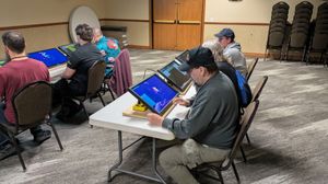 The back row of the Helios hosted the Science, Comms and Engineering stations.