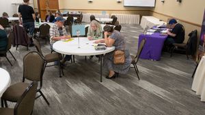 Attendees on Family day playing one of our Play to Win games.